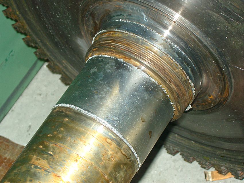 Turbine journal plated